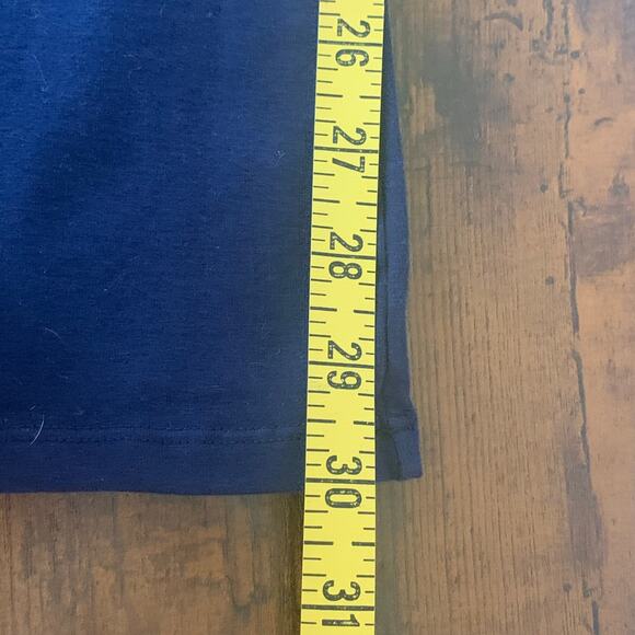 Yummie Navy Blue Cotton Stretch Yoga Pants with Wide Legs Size Medium - Picture 12 of 12